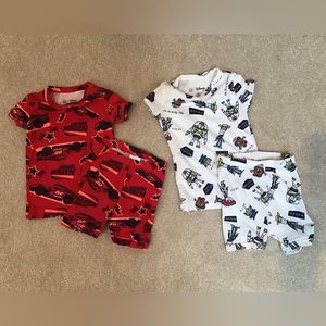 Baby Gap Disney organic cotton pajamas (two sets), size 18-24 and 2T
